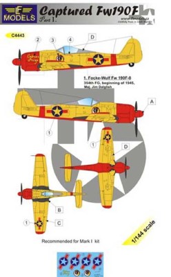 Lf Model C4443 Decals Captured Fw 190F part 1 1/144