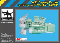 BlackDog A72039 V-22 Osprey engine (HAS) 1/72