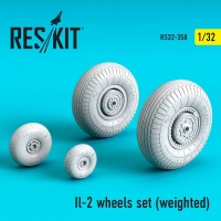 Reskit RS32-0358 Il-2 wheels set (weighted) 1/32