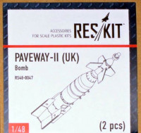 Reskit RS48-0047 Paveway-II (UK) Bomb (2 pcs.) 1/48