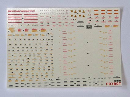 Foxbot Decals FBOT48066 Stencils for Digital Sukhoi Su-25 (Revell, KP, OEZ, Smer, MisterCraft kits) 1/48