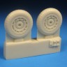 Barracuda Studios BCR48422 Focke-Wulf Fw-190A-6/Fw-190A-7/Fw-190A-8/Fw-190A-9 Fw-190F, Fw-190D Mainwheels with Ribbed Tire 1/48