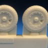 Barracuda Studios BCR48422 Focke-Wulf Fw-190A-6/Fw-190A-7/Fw-190A-8/Fw-190A-9 Fw-190F, Fw-190D Mainwheels with Ribbed Tire 1/48