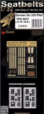 HGW 132661 Seatbelts Do 335 Pfeil Two-seat (A-10/B-6) 1/32