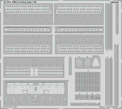 Eduard 481074 SET SBD-5 landing flaps (REV) 1/48