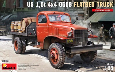 Miniart 38056 US 1,5t 4x4 G506 Flatbed Truck (w/ decal&amp;PE) 1/35