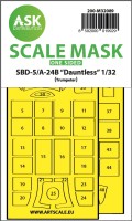 Art Scale 200-M32089 Douglas SBD-5/A-24B Dauntless canopy frame paint masks (outside only) 1/32