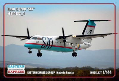 Восточный Экспресс 144132-4 1/144 Dash 8 Q200 Сахалинские Авиатрассы