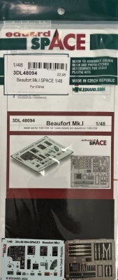 Eduard 3DL48094 Beaufort Mk.I SPACE (ICM) 1/48
