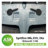 Art Scale 200-F48003 Supermarine Spitfire Mk.XVI, Supermarine Spitfire Mk.IXe Foam flexible wheel bays mask for Eduard kit 1/48