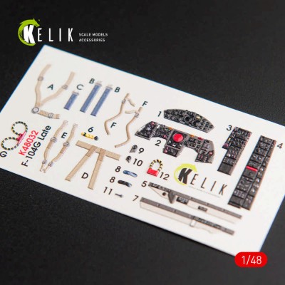 Reskit K48032 F-104G 'Starfighter' late type interior 3D 1/48