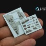 Quinta studio QDS-72172 Blackburn Buccanneer S.2B Early (Airfix) (малая версия) 3D Декаль интерьера кабины 1/72