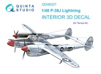 Quinta Studio QD48327 P-38J (Tamiya) 3D Декаль интерьера кабины 1/48