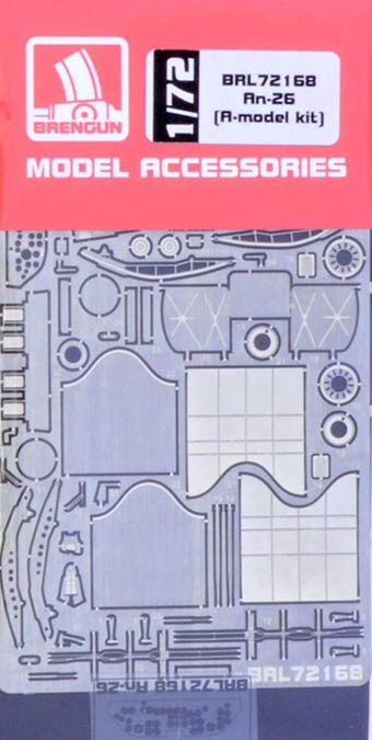 Brengun BRL72168 An-26 - detail PE set (A-MODEL) 1/72
