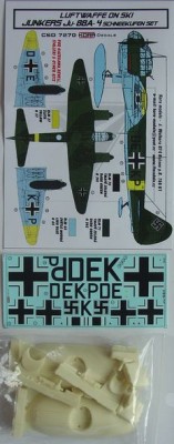 Kora Model CSD7270 Junkers Ju-88A-4 Ski Conversion set&amp;decal 1/72