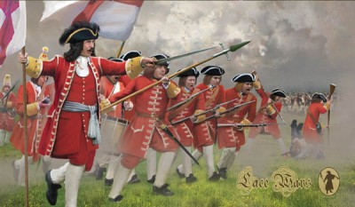 Strelets STR23172 British Infantry in Attack 1701-1714 Spanish Succession War 1/72