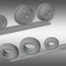 Print Scale PSW72019 Lockheed-Martin F-35A/F-35B Lightning II Resin Rims And Elastic Rubber Wheels 1/72