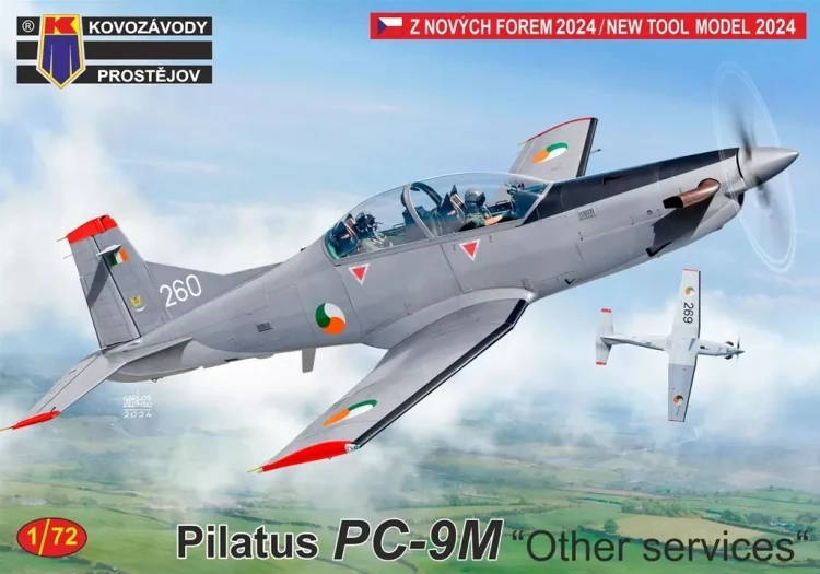 Kovozavody Prostejov 72469 Pilatus PC-9M 'Other services' (3x camo) 1/72