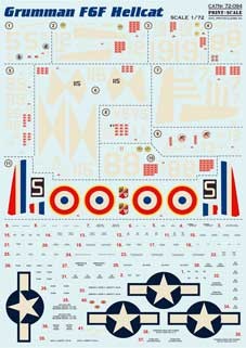 Print Scale 72-094 Grumman F6F Hellcat 1/72