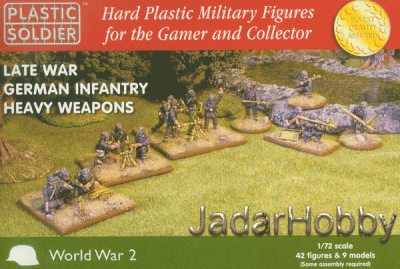 Plastic Soldier WW2020005 - Late War German Infantry Heavy Weapons (1:72)
