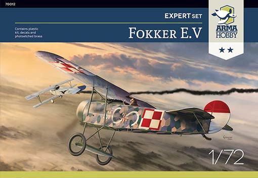 Arma Hobby 70012 Fokker E.V Expert Set (4x camo) 1/72