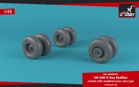 Armory ARAW48337 Sikorsky CH-53E-G Sea Stallion wheels with weighted tires, late 1/48