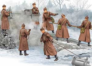 Trumpeter 00427 Советский артиллерийский расчет гаубицы Б-4 1/35