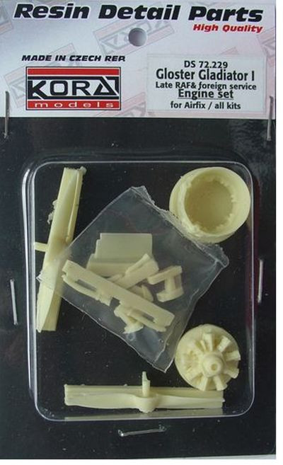 Kora Model DS72229 Gl.Gladiator I late RAF service Engine set 1/72
