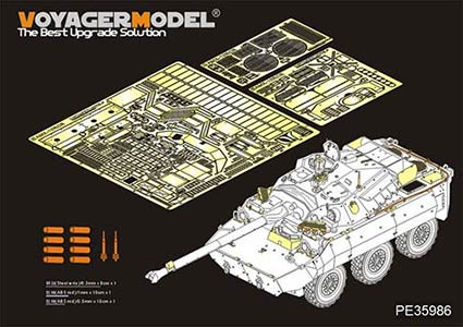 Voyager Model PE35986 Modern French AMX-10RCR Tank Destroyer Basic (TigerModel 4602) 1/35