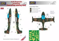 Lf Model M72146 Mask A-37 Dragonfly in Vietnam Camo Painting 1/72