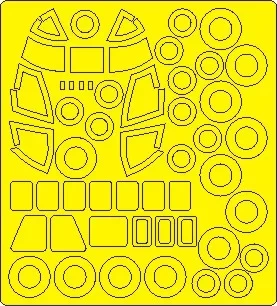 New Ware NWA-M1064 Mask CH-53D BASIC (ACAD 12575) 1/72