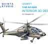 Quinta Studio QD48571 AH-64A (Hasegawa) 3D Декаль интерьера кабины 1/48