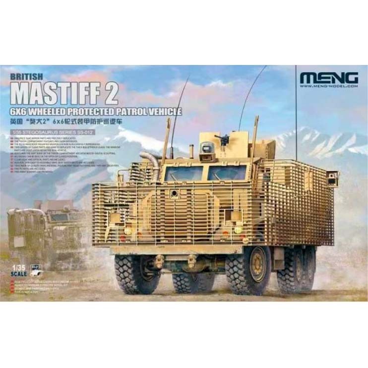 Meng Model SS-012 Mastiff 2 6X6 Wheeled Protected Patrol Vehicle 1/35