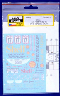 Reji Model 054 Porsche 962C 1987 Test Version H.J.Stuck 1/24