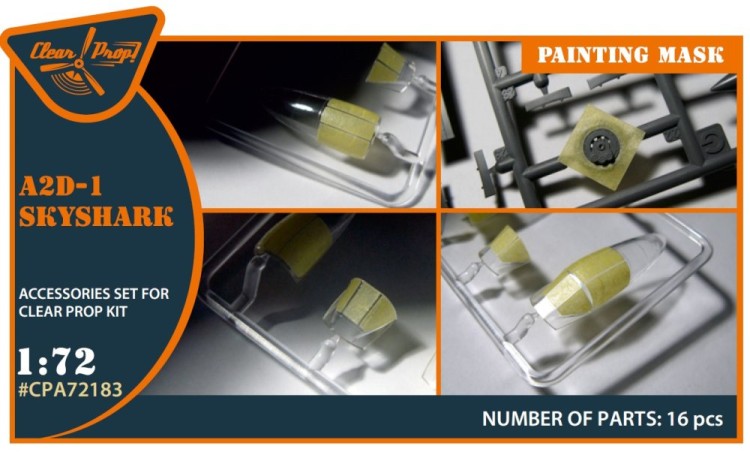 Clear Prop CPA72183 A2D-1 Skyshark painting mask (CL.PROP) 1/72