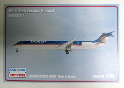 Восточный Экспресс 144111-1 Авиалайнер MD-80 ранний Midwest (Limited Edition) 1/144