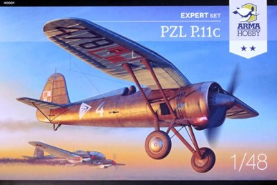 Arma Hobby 40001 PZL P11c Expert Set (4x camo) 1/48