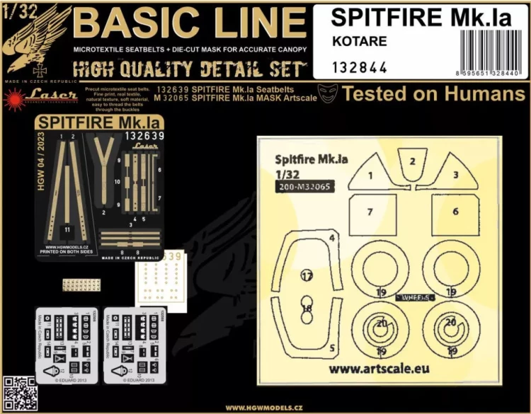 HGW 132844 Spitfire Mk.Ia (KOTARE) BASIC LINE 1/32