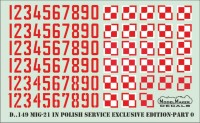 Model Maker Decals D72149 Mikoyan MiG-21 in Polish service exclusive edition part 0 Insignia 1/72
