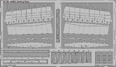 Eduard 32393 A6M5c landing flaps 1/32