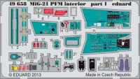 Eduard 49658 MiG-21PFM interior