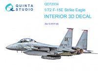 Quinta studio QD72034 F-15E (GWH) 3D Декаль интерьера кабины 1/72