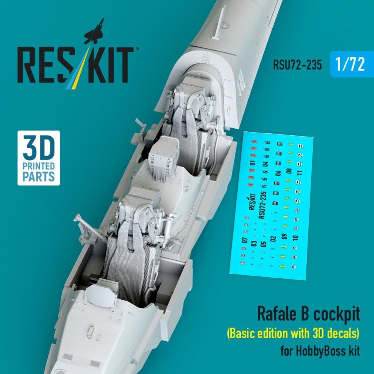 Reskit U72235 Rafale B cockpit - Basic (HOBBYB) 1/72