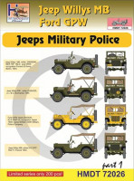 Hm Decals HMDT72026 1/72 Decals J.Willys MB/Ford GPW Military Police 1