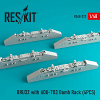 Reskit RS48-0273 BRU32 with ADU-703 Bomb Rack (4pcs.) 1/48