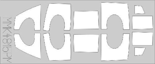 Maestro Models MMMK4815P Saab Sk-35C 'Draken' twin seat canopy mask 1/48