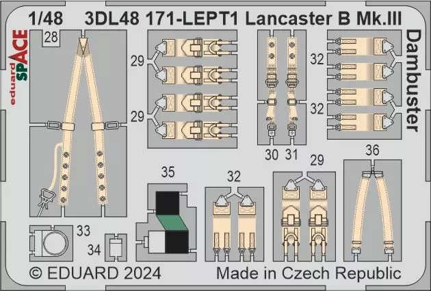 Eduard 3DL48171 Lancaster B Mk.III Dambuster SPACE (HKM) 1/48