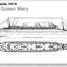 Combrig 70697WL RMS Queen Mary Troopship, 1942 fit 1/700