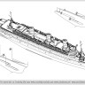 Combrig 70697WL RMS Queen Mary Troopship, 1942 fit 1/700