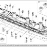 Combrig 70697WL RMS Queen Mary Troopship, 1942 fit 1/700